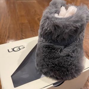 NWT Ugg Baby Boots - Jessie Bow Fluff in Grey